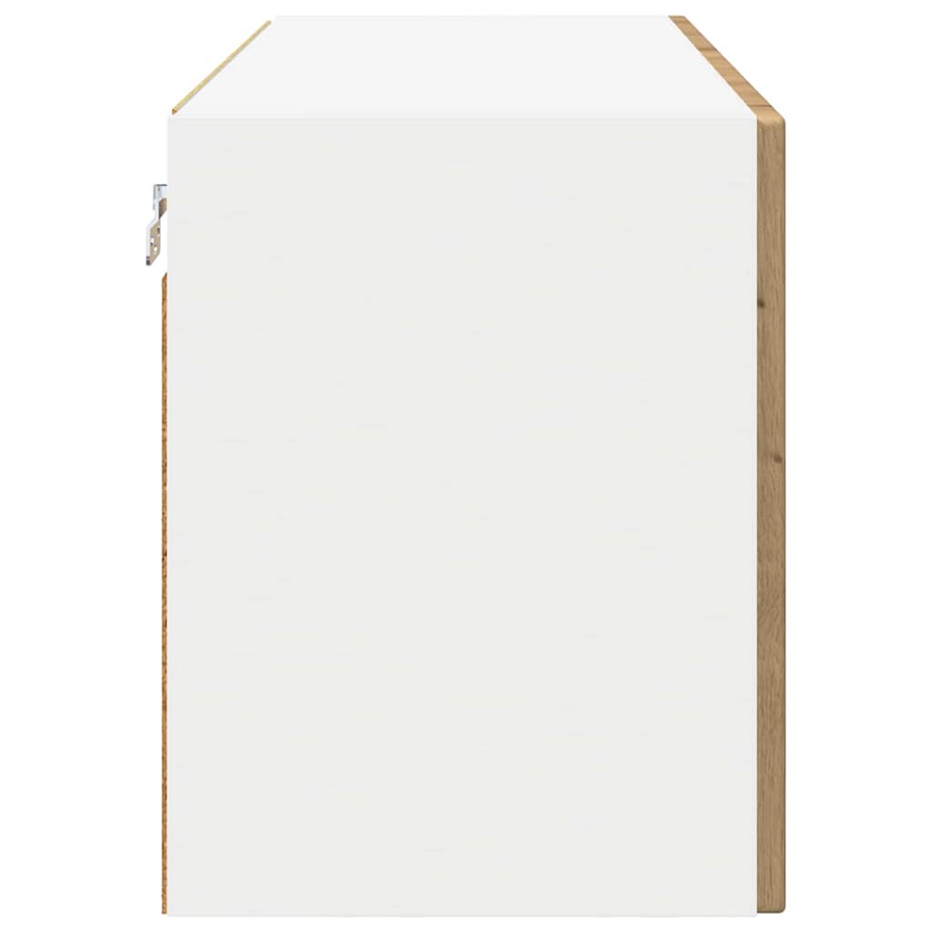 Vegghylle PORTO Artisan Eik 80 x 31 x 40 cm Konstruert tre