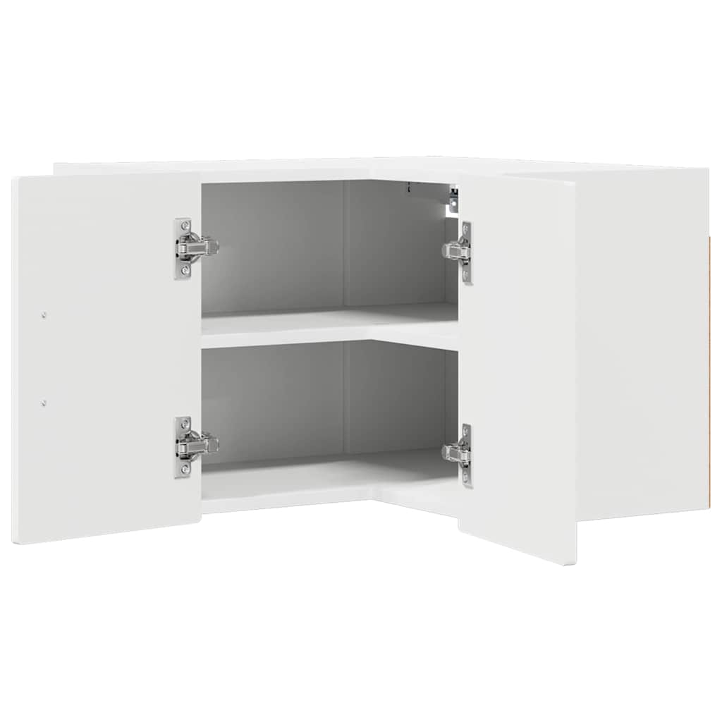 Vegghjørneskap PORTO Hvit 57 x 57 x 40 cm Konstruert tre