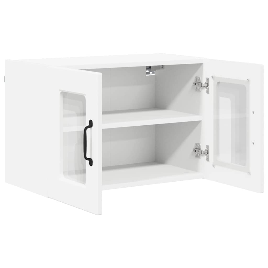 Vegghylle PORTO 2 pcs Hvit 60 x 31 x 40 cm Konstruert tre