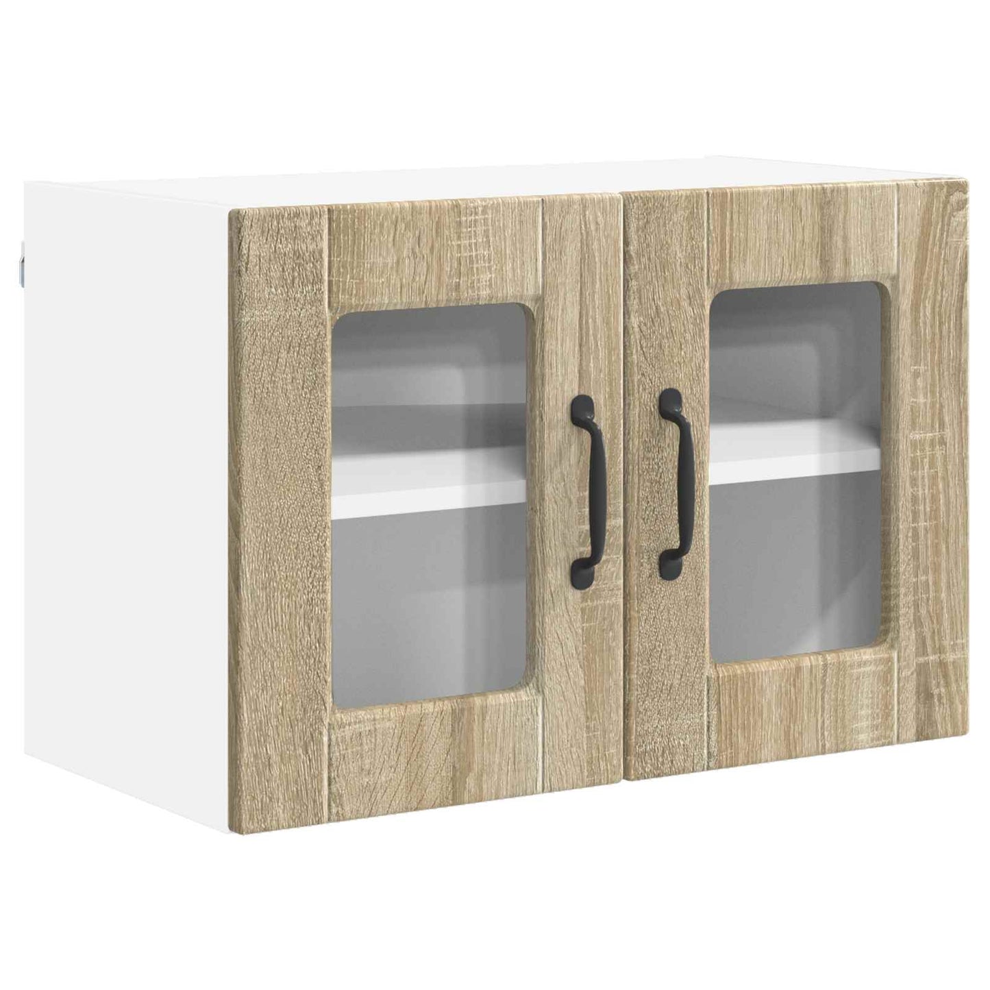 Vegghylle PORTO 2 pcs Sonoma eik 60 x 31 x 40 cm Konstruert tre