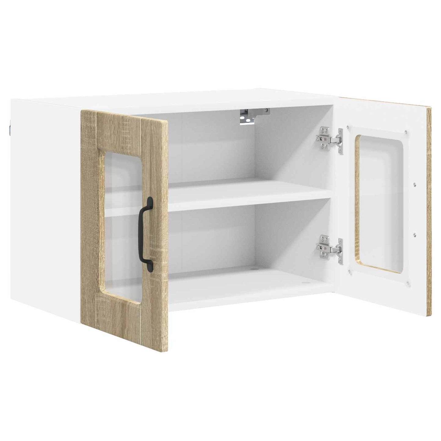 Vegghylle PORTO 2 pcs Sonoma eik 60 x 31 x 40 cm Konstruert tre