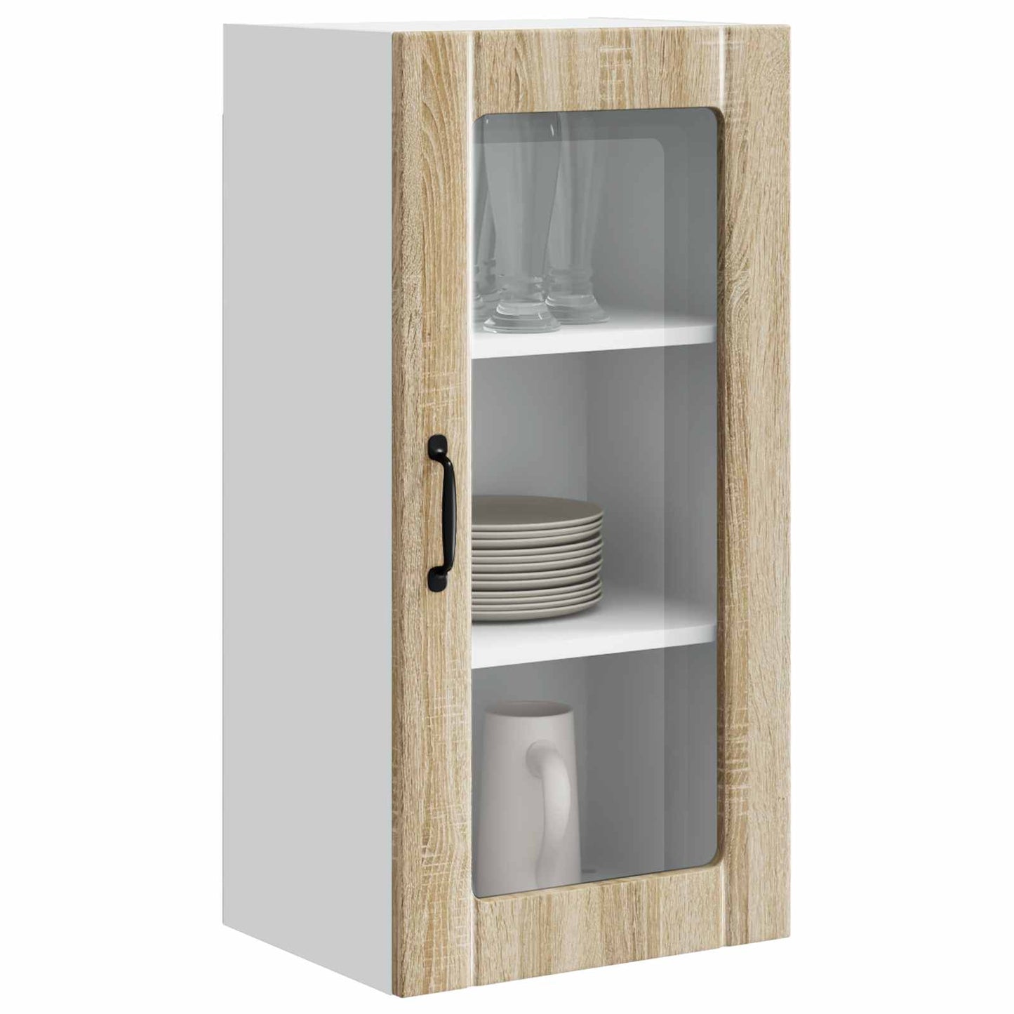 Vegghylle PORTO Sonoma eik 40 x 31 x 80 cm Konstruert tre
