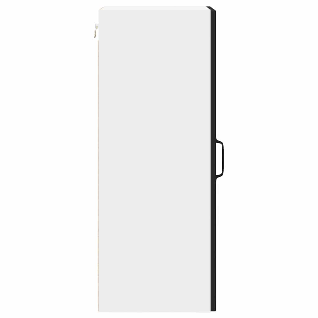 Veggskap PORTO Svart 30 x 31 x 80 cm Konstruert tre