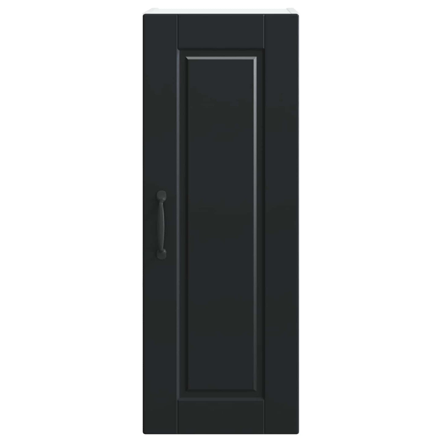 Veggskap PORTO 2 pcs Svart 30 x 31 x 80 cm Konstruert tre