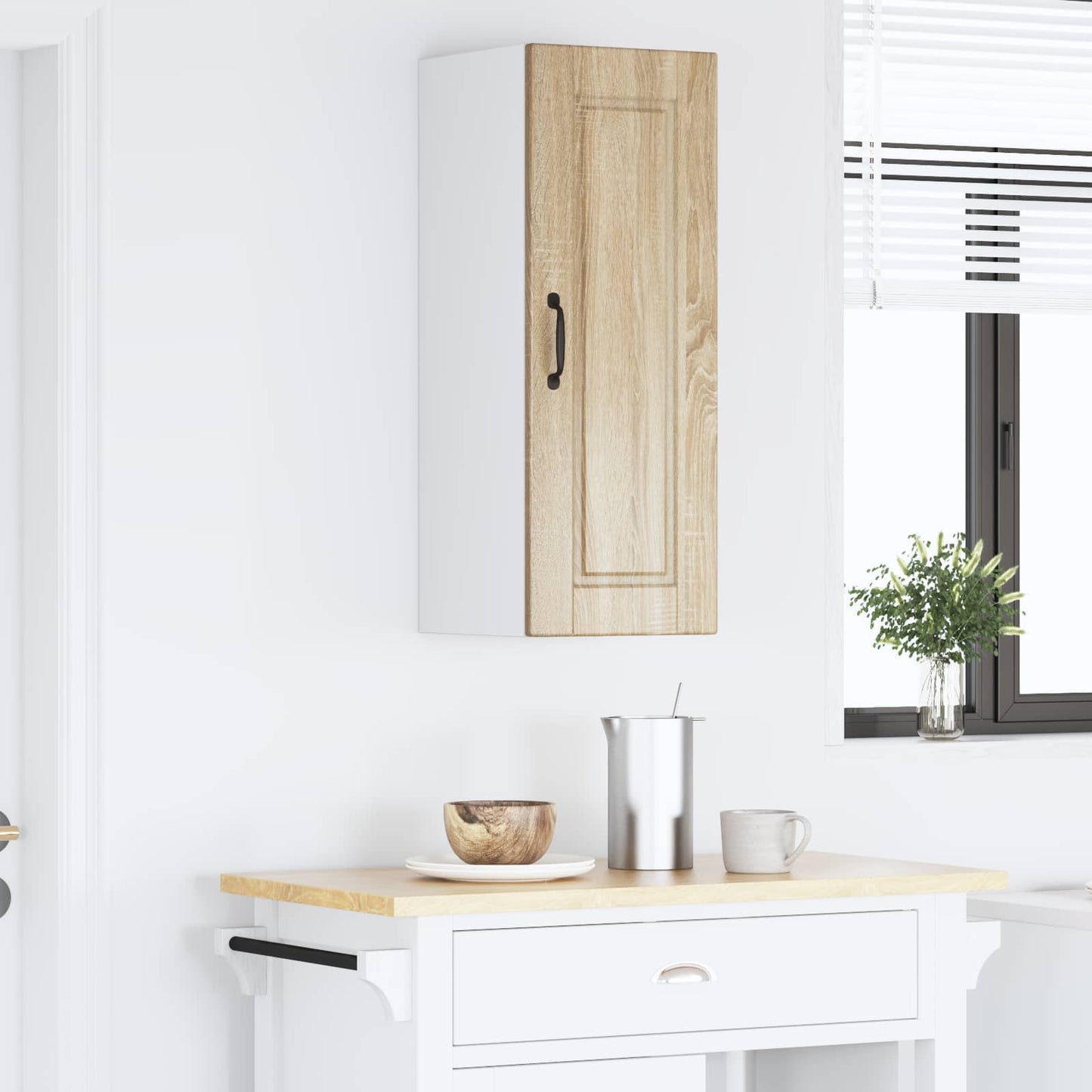Veggskap PORTO Sonoma eik 30 x 31 x 80 cm Konstruert tre