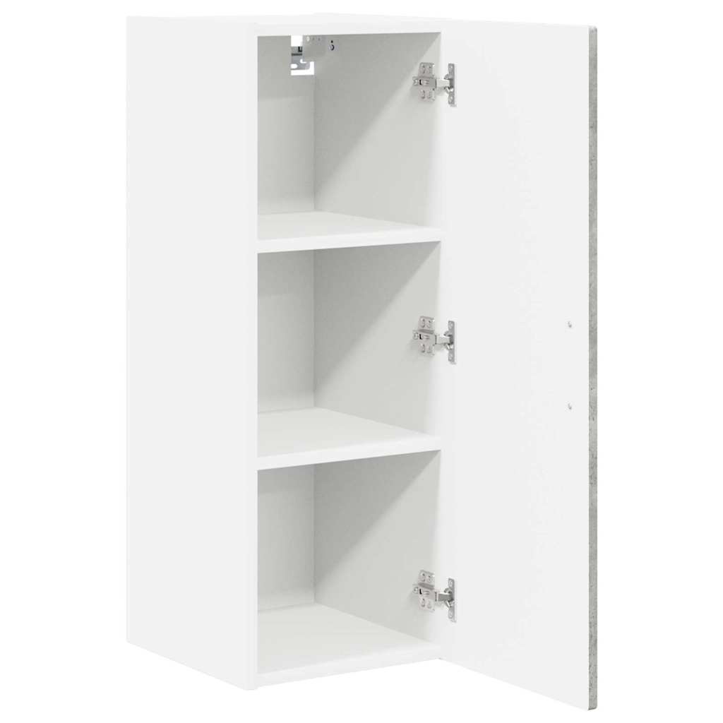 Veggskap PORTO 2 pcs Betonggrå 30 x 31 x 80 cm Konstruert tre