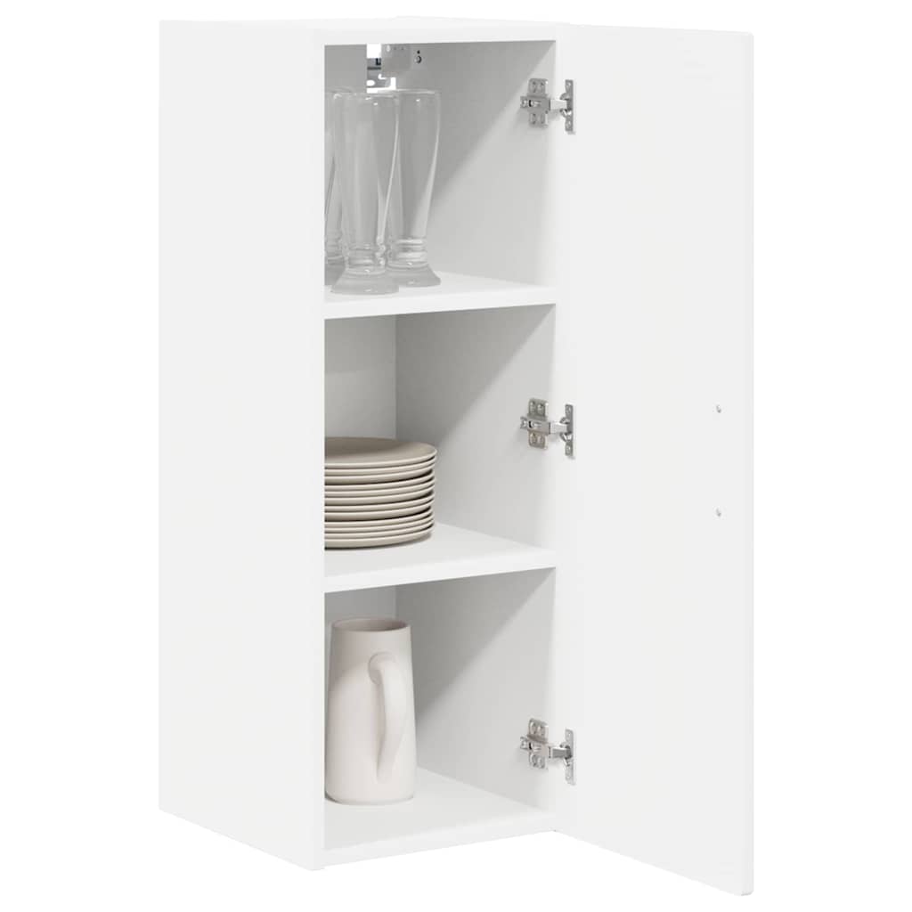 Veggskap PORTO 2 pcs Høyglanset hvit 30 x 31 x 80 cm