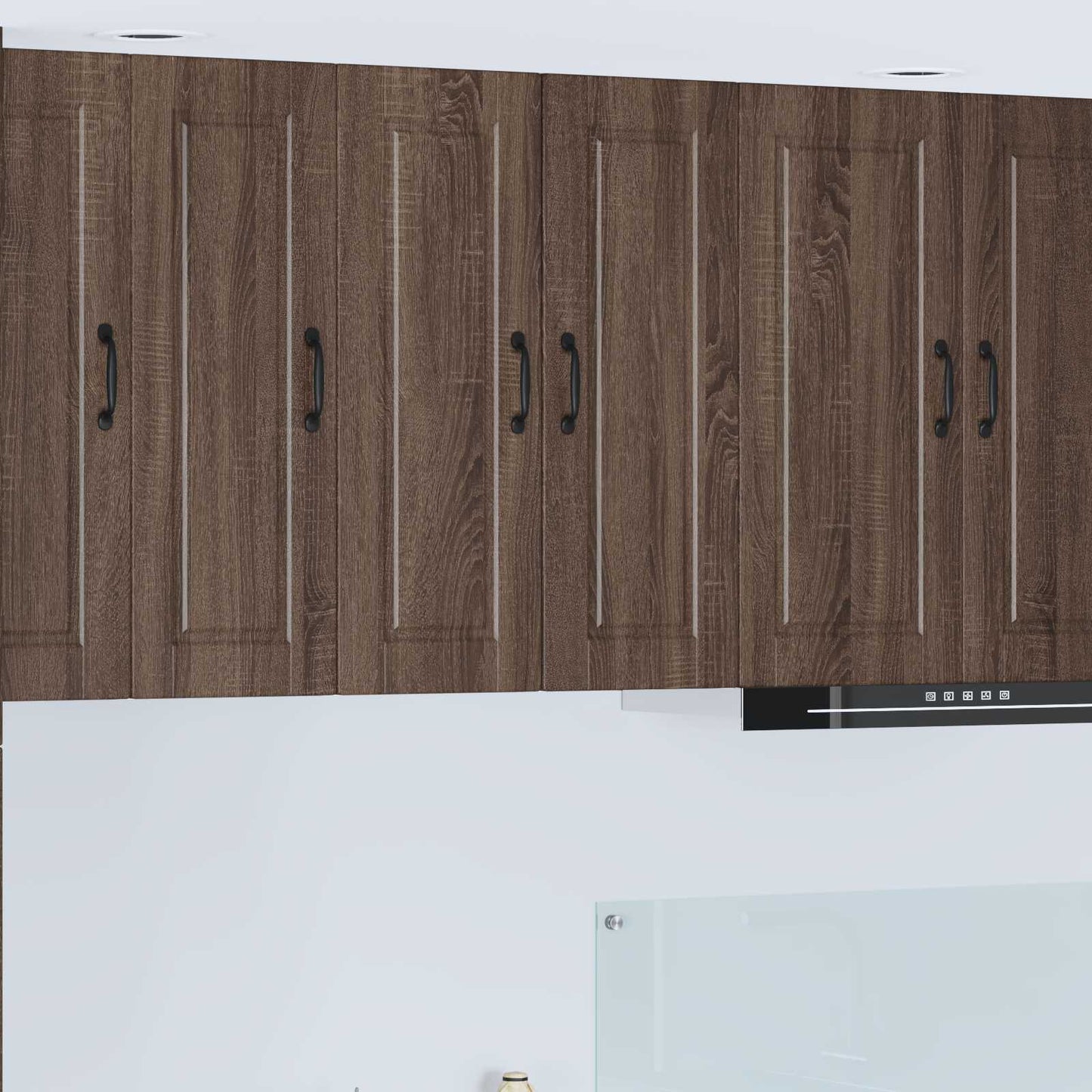 Veggskap PORTO Brun Eik 30 x 31 x 80 cm Konstruert tre