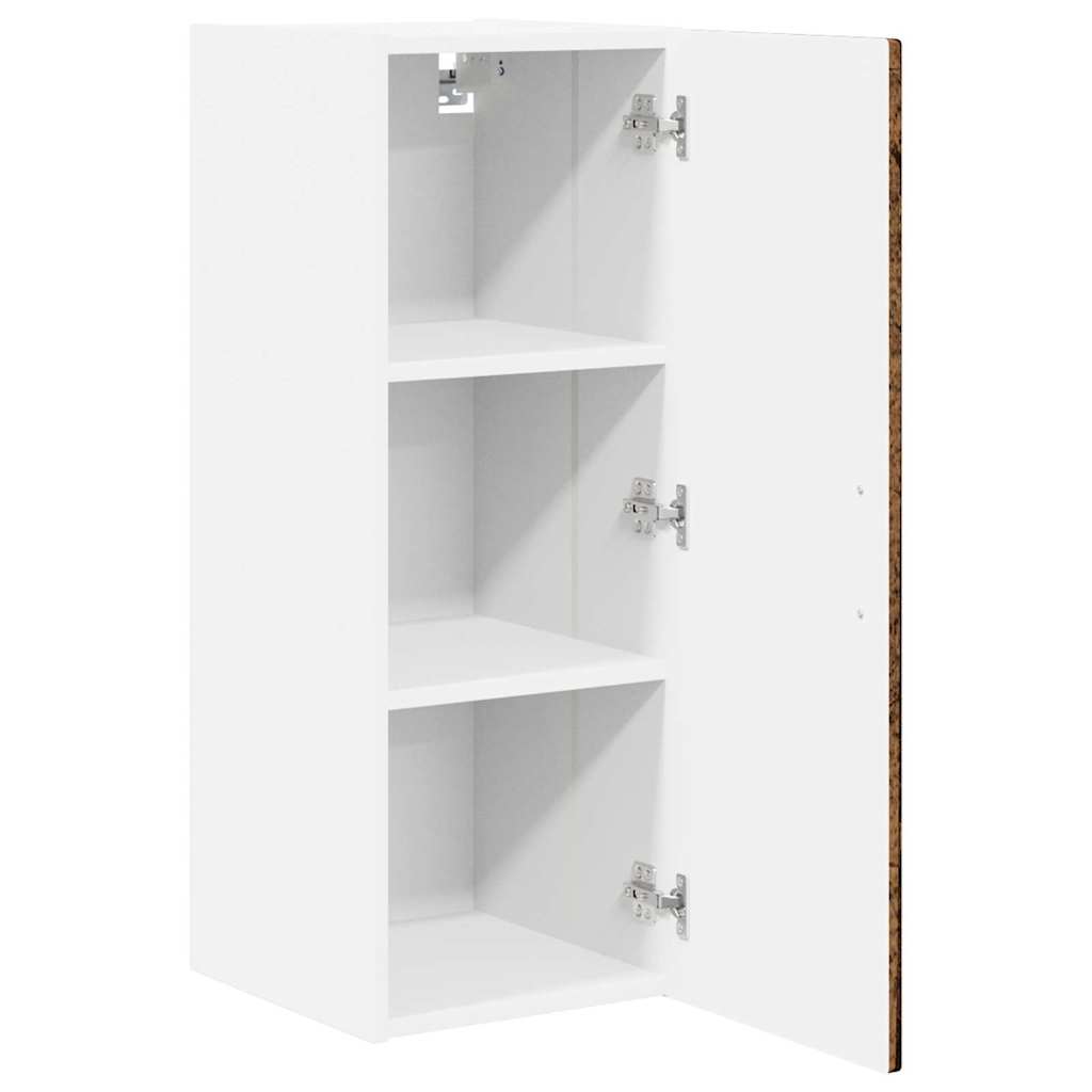 Veggskap PORTO Gammelt tre 30 x 31 x 80 cm Konstruert tre