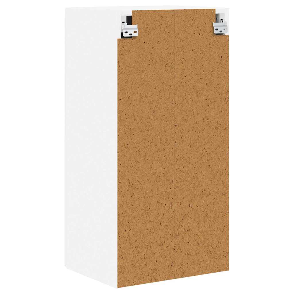 Veggskap Høyglanset hvit 40 x 31 x 80 cm Konstruert tre