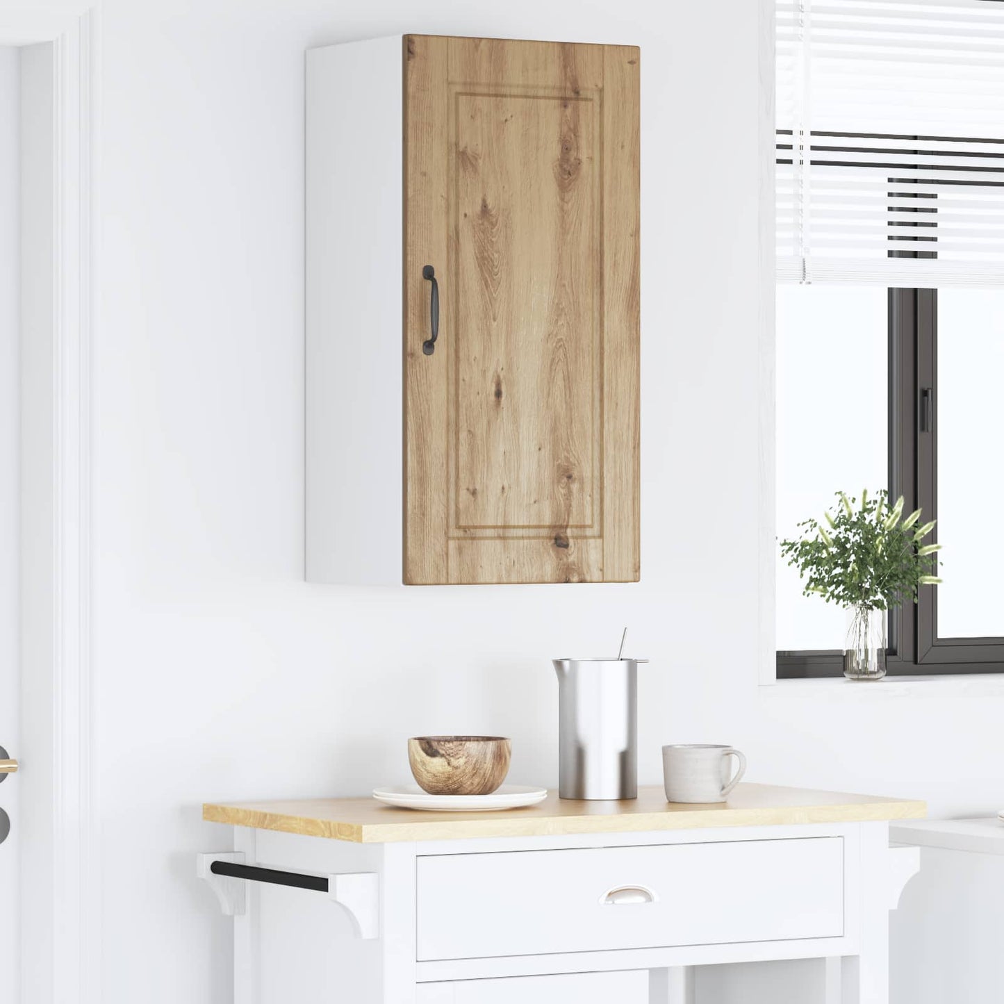 Veggskap PORTO Artisan Eik 40 x 31 x 80 cm Konstruert tre