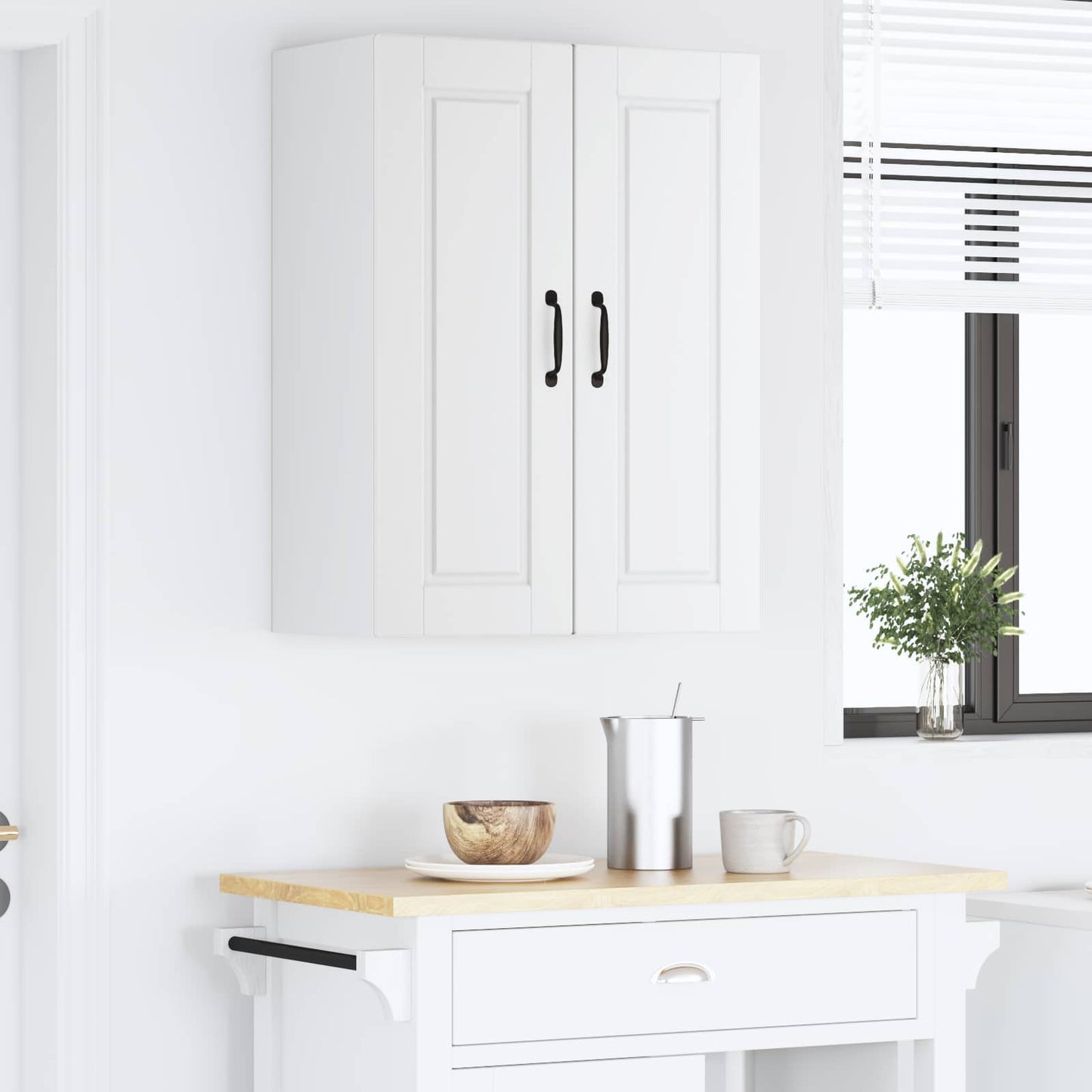 Veggskap PORTO Hvit 60 x 31 x 80 cm Konstruert tre