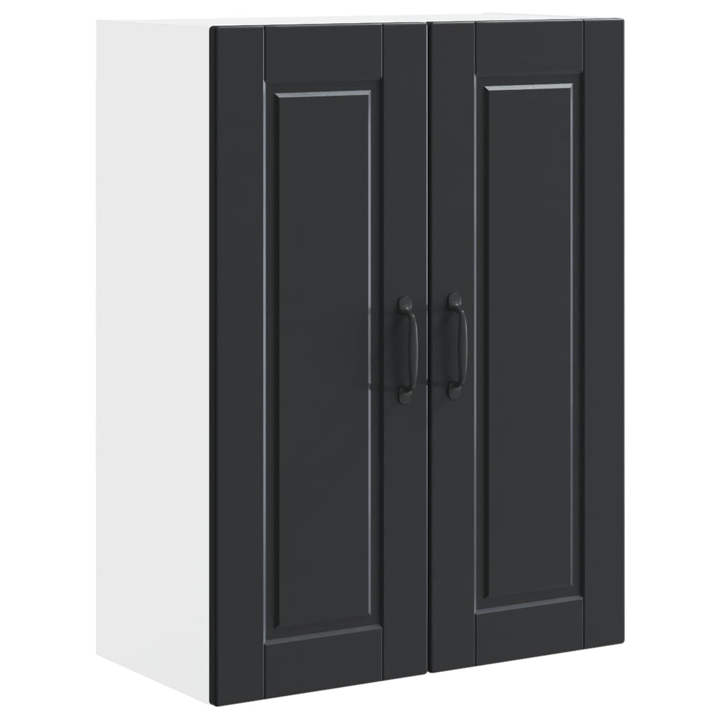 Veggskap Svart 60 x 31 x 80 cm Konstruert tre