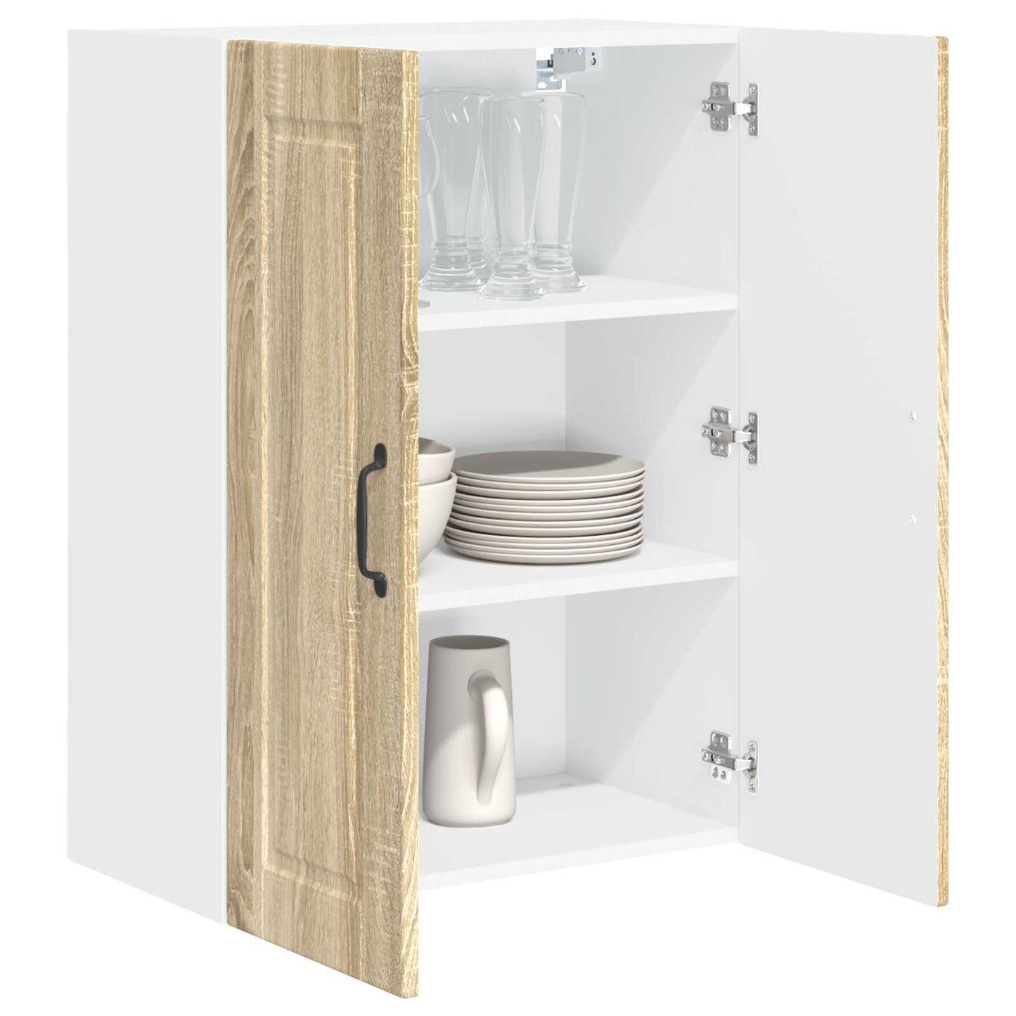 Veggskap PORTO Sonoma eik 60 x 31 x 80 cm Konstruert tre