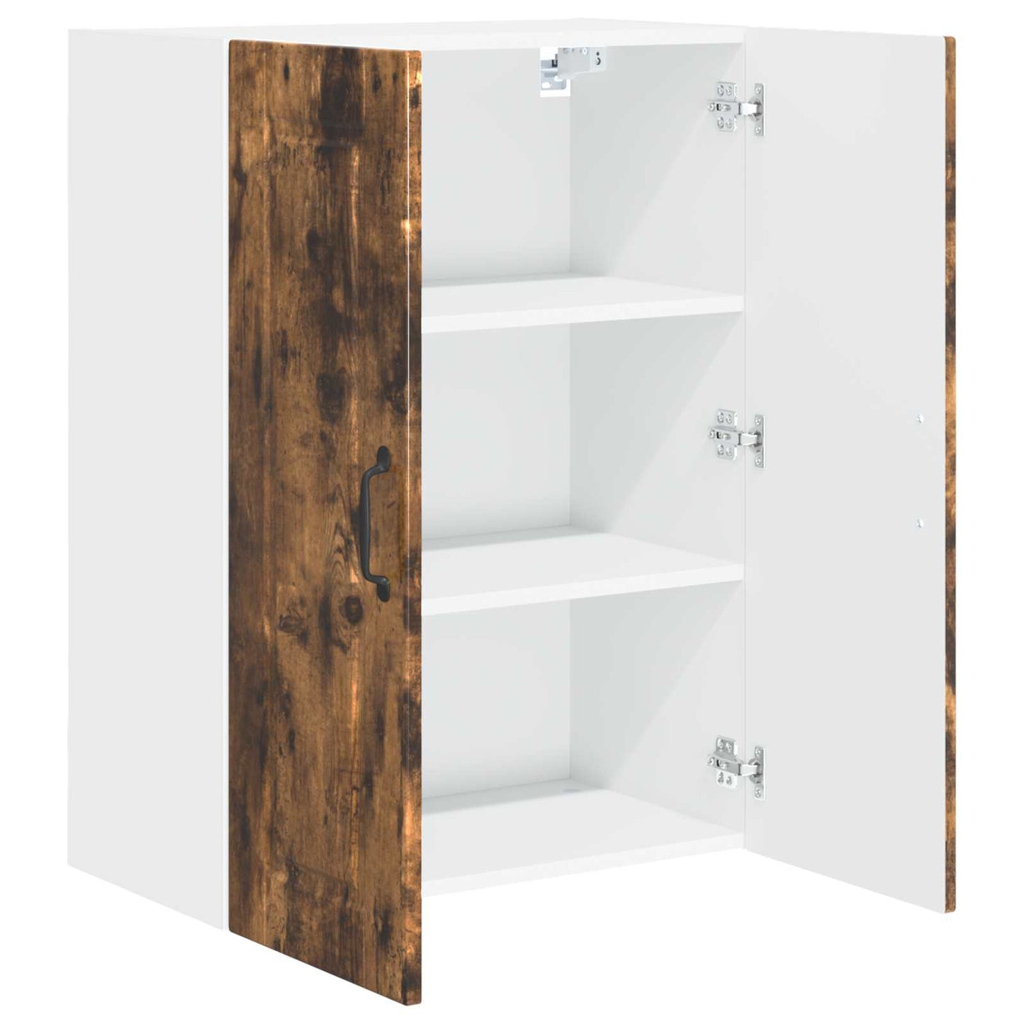 Veggskap PORTO Røkt eik 60 x 31 x 80 cm Konstruert tre