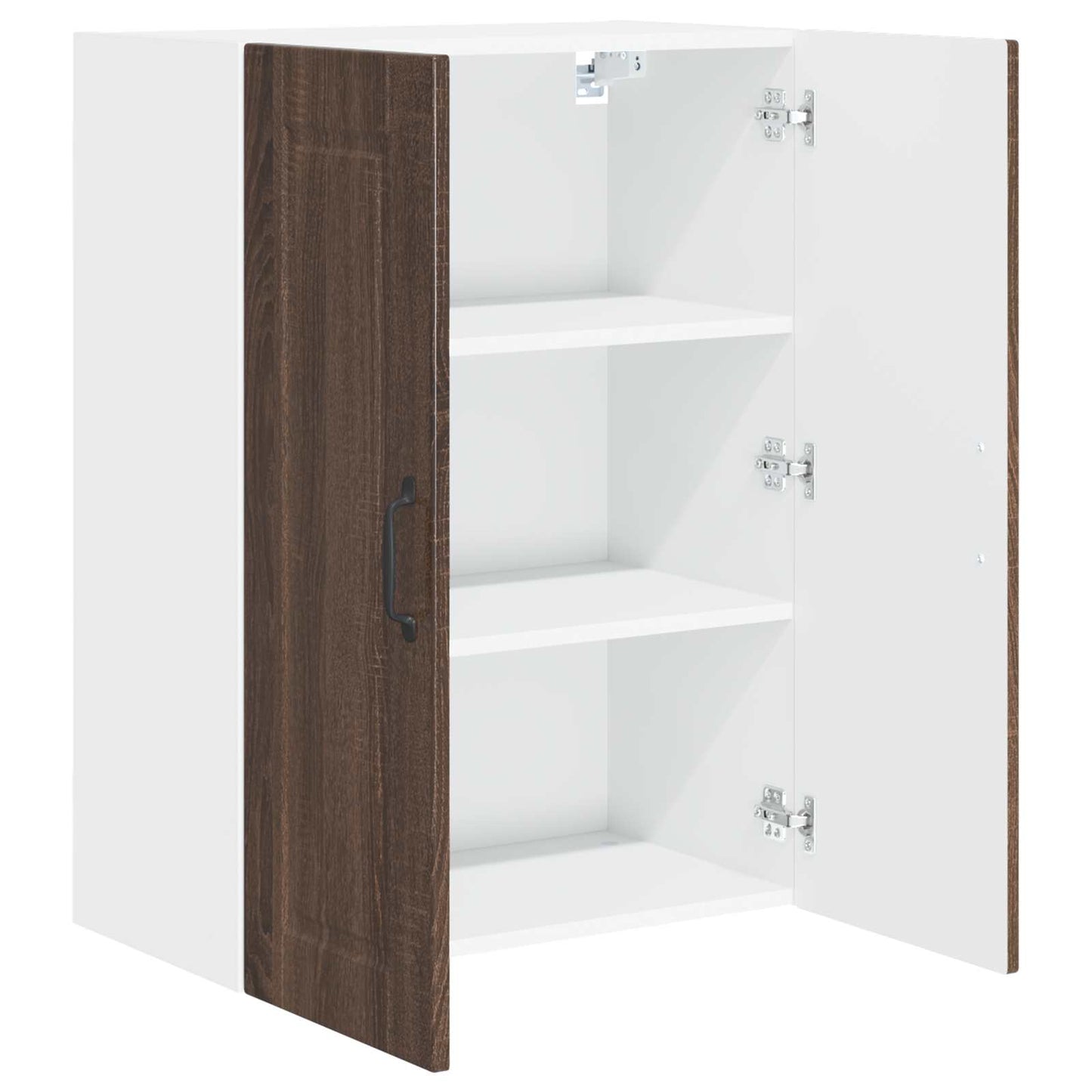 Veggskap PORTO Brun Eik 60 x 31 x 80 cm Konstruert tre
