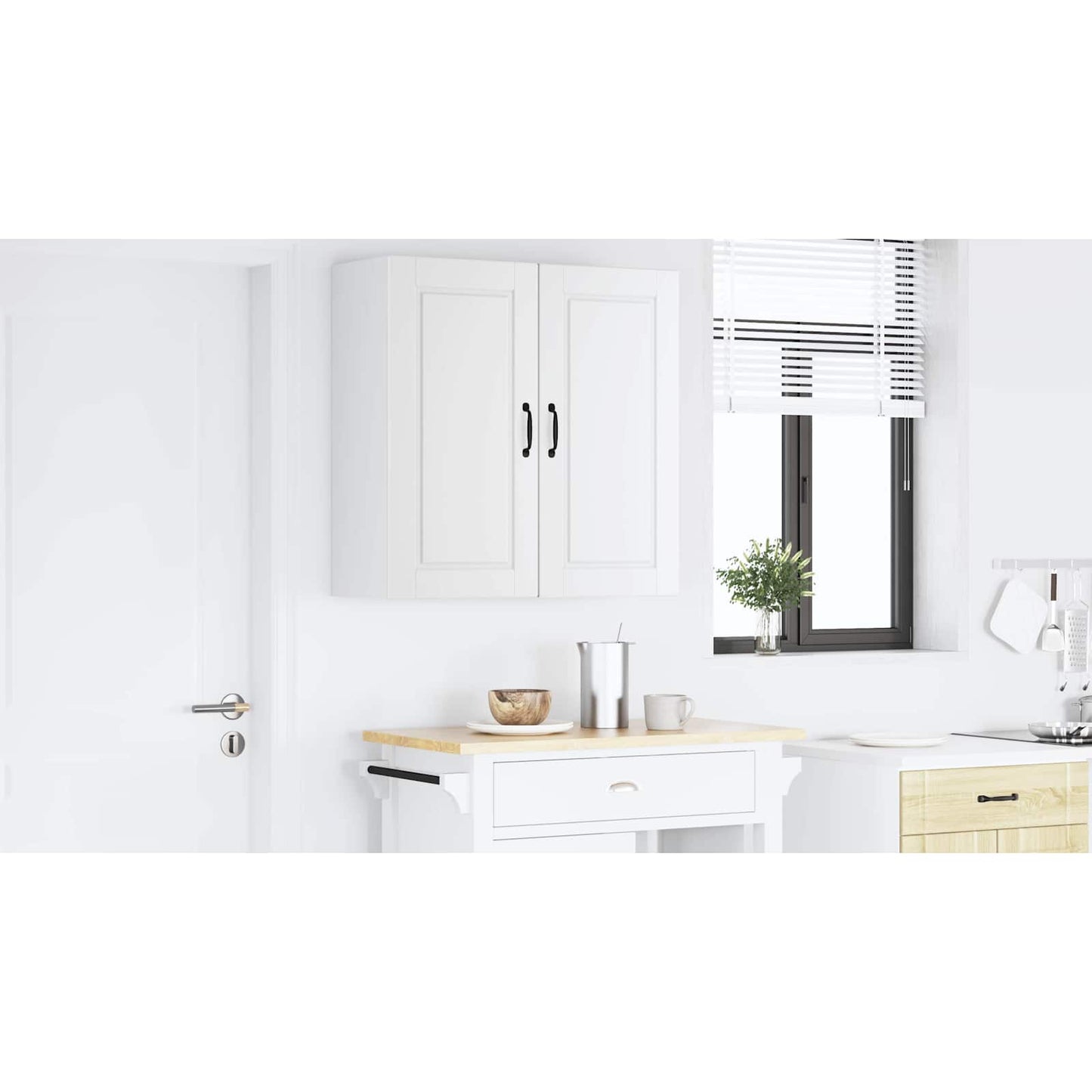 Veggskap PORTO Hvit 80 x 31 x 80 cm Konstruert tre