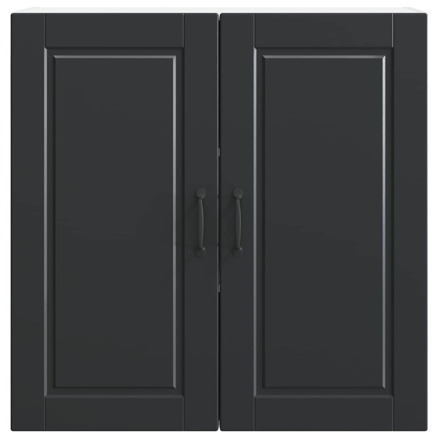 Veggskap PORTO Svart 80 x 31 x 80 cm Konstruert tre