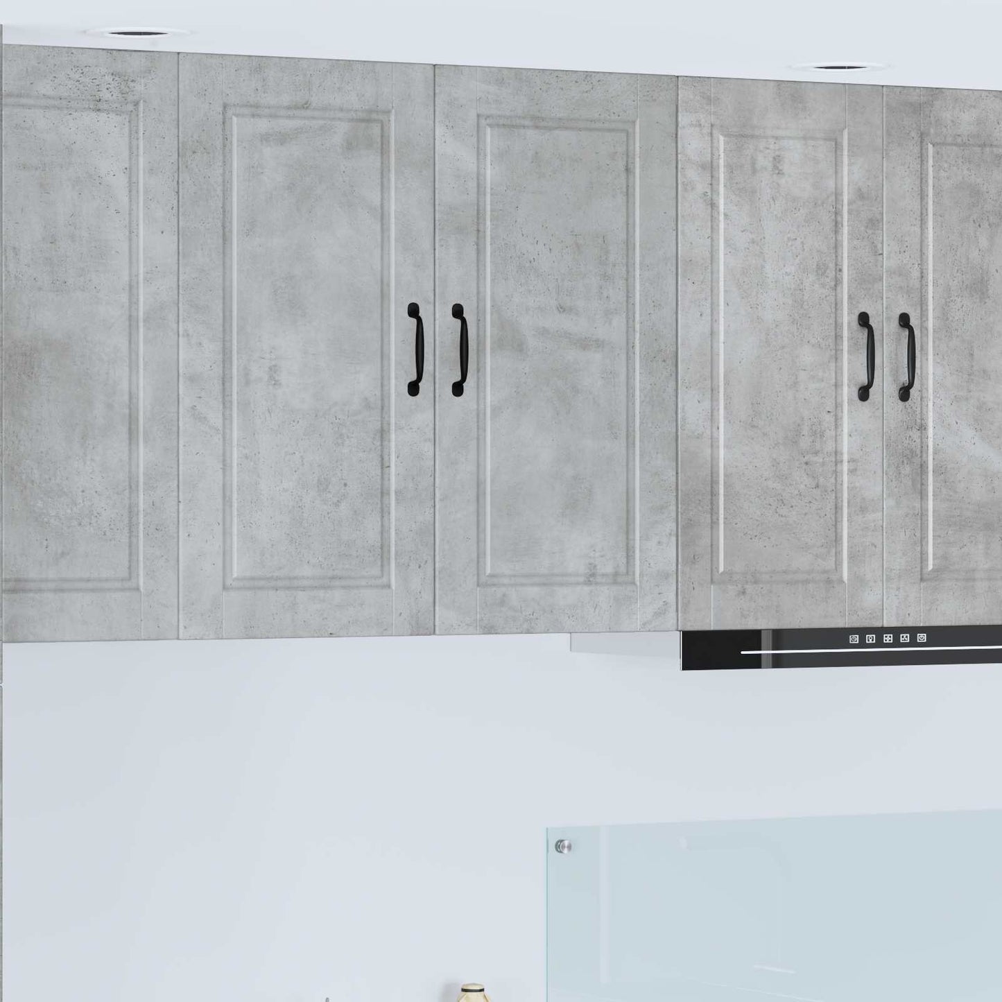 Veggskap PORTO Betonggrå 80 x 31 x 80 cm Konstruert tre