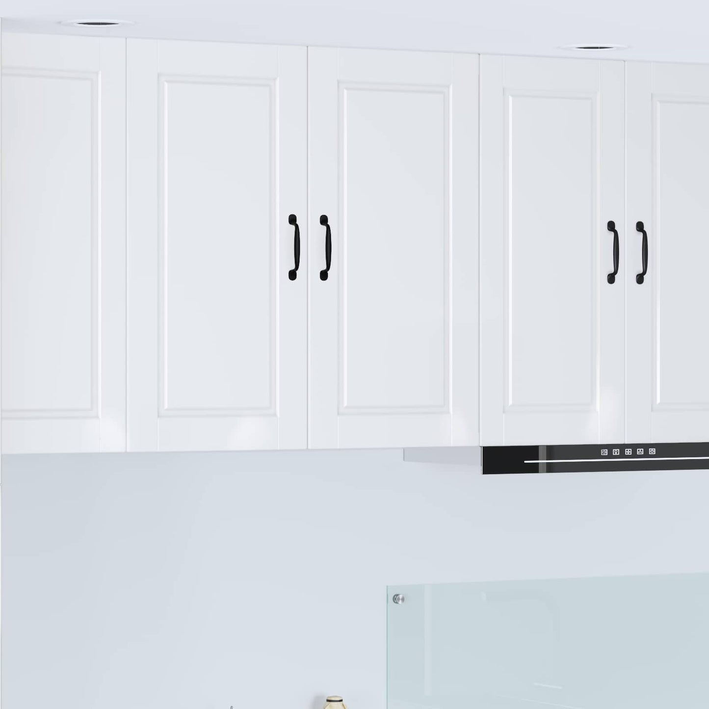 Veggskap PORTO Høyglanset hvit 80 x 31 x 80 cm Konstruert tre