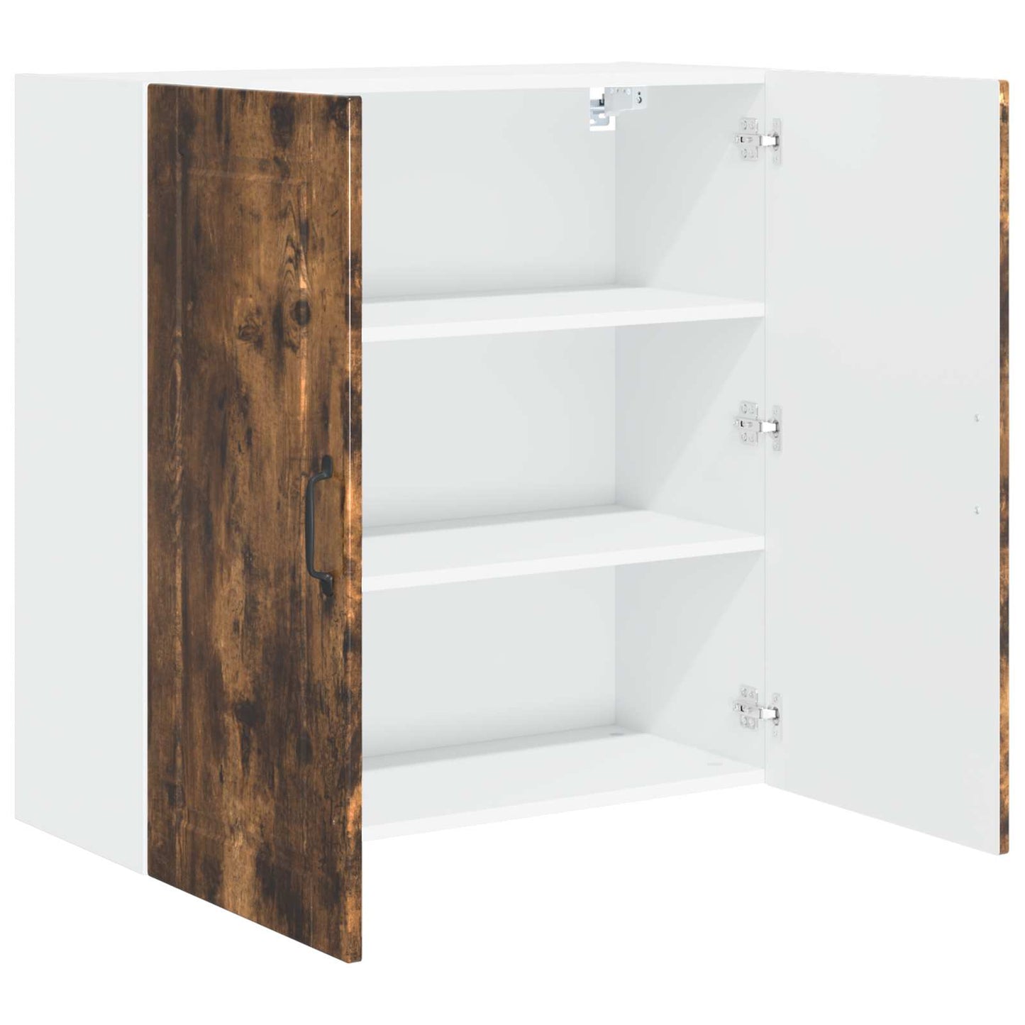 Veggskap PORTO Røkt eik 80 x 31 x 80 cm Konstruert tre