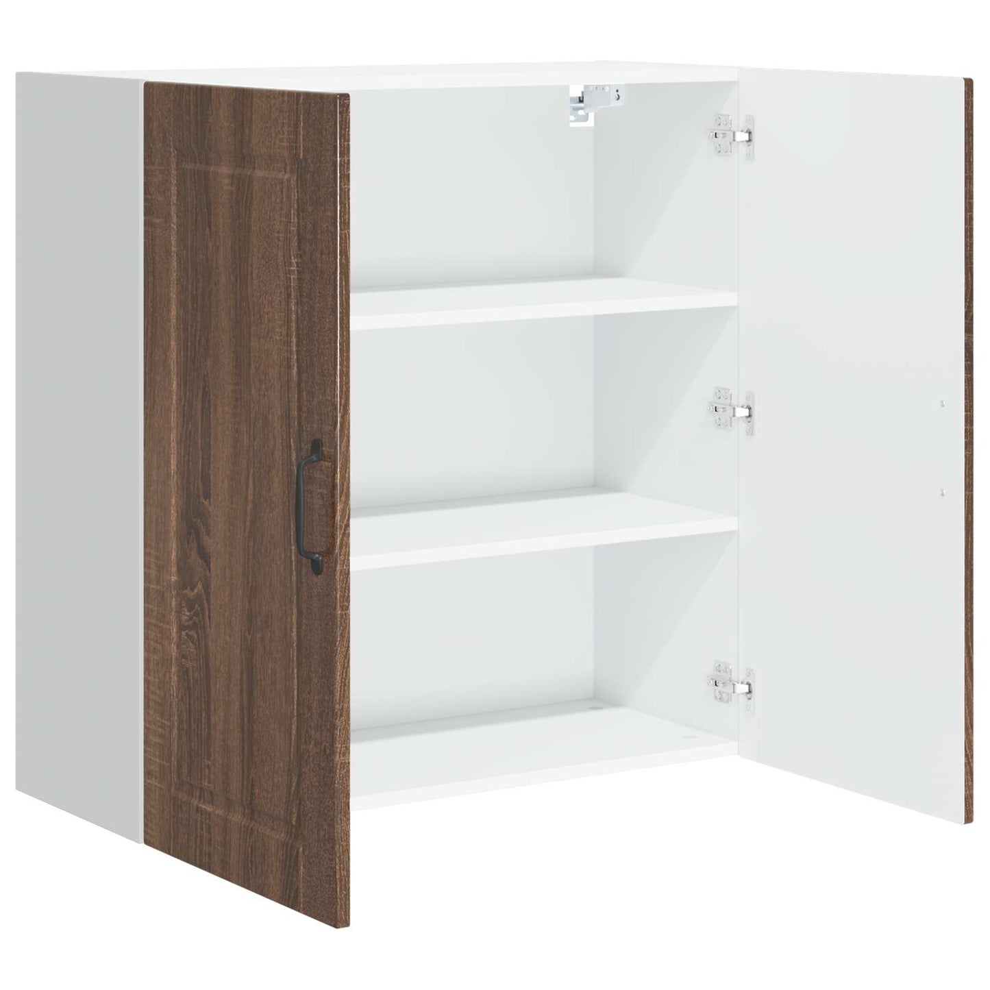 Veggskap PORTO Brun Eik 80 x 31 x 80 cm Konstruert tre