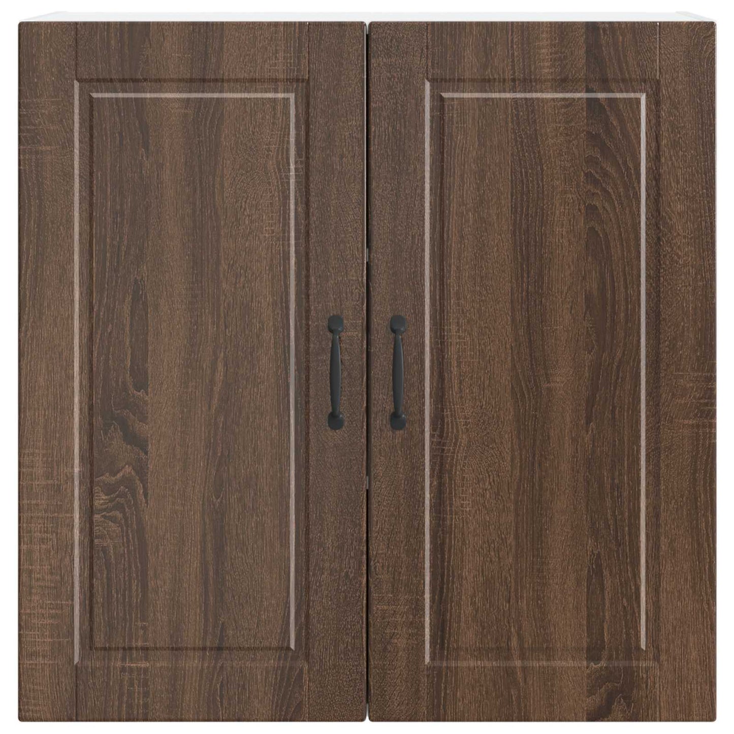 Veggskap PORTO Brun Eik 80 x 31 x 80 cm Konstruert tre