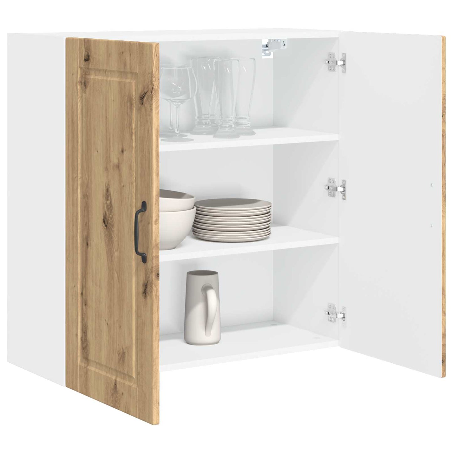 Veggskap PORTO Artisan Eik 80 x 31 x 80 cm Konstruert tre