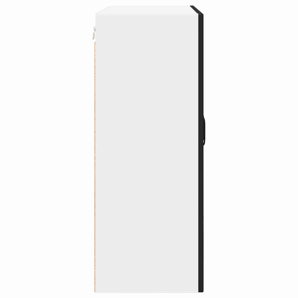 Vegghylle PORTO Svart 80 x 31 x 80 cm Konstruert tre