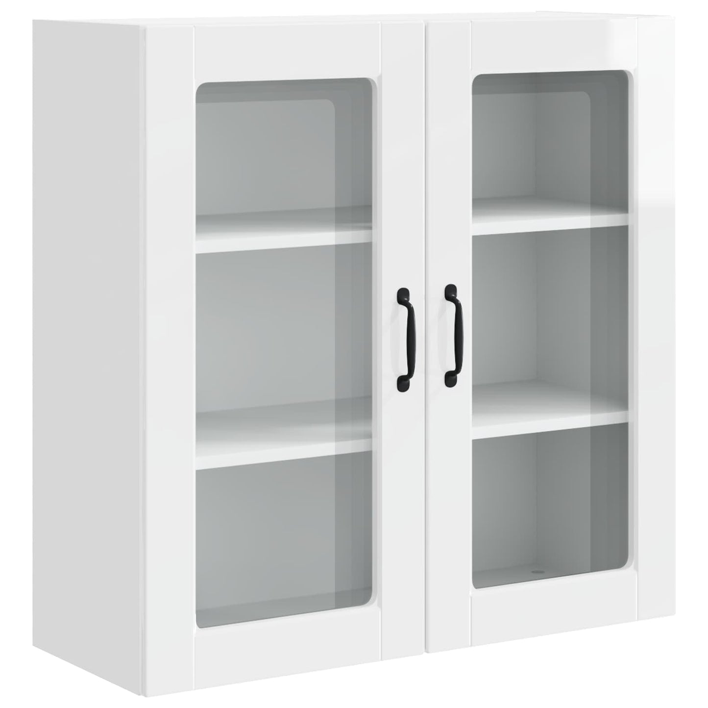 Vegghylle PORTO Høyglanset hvit 80 x 31 x 80 cm Konstruert tre