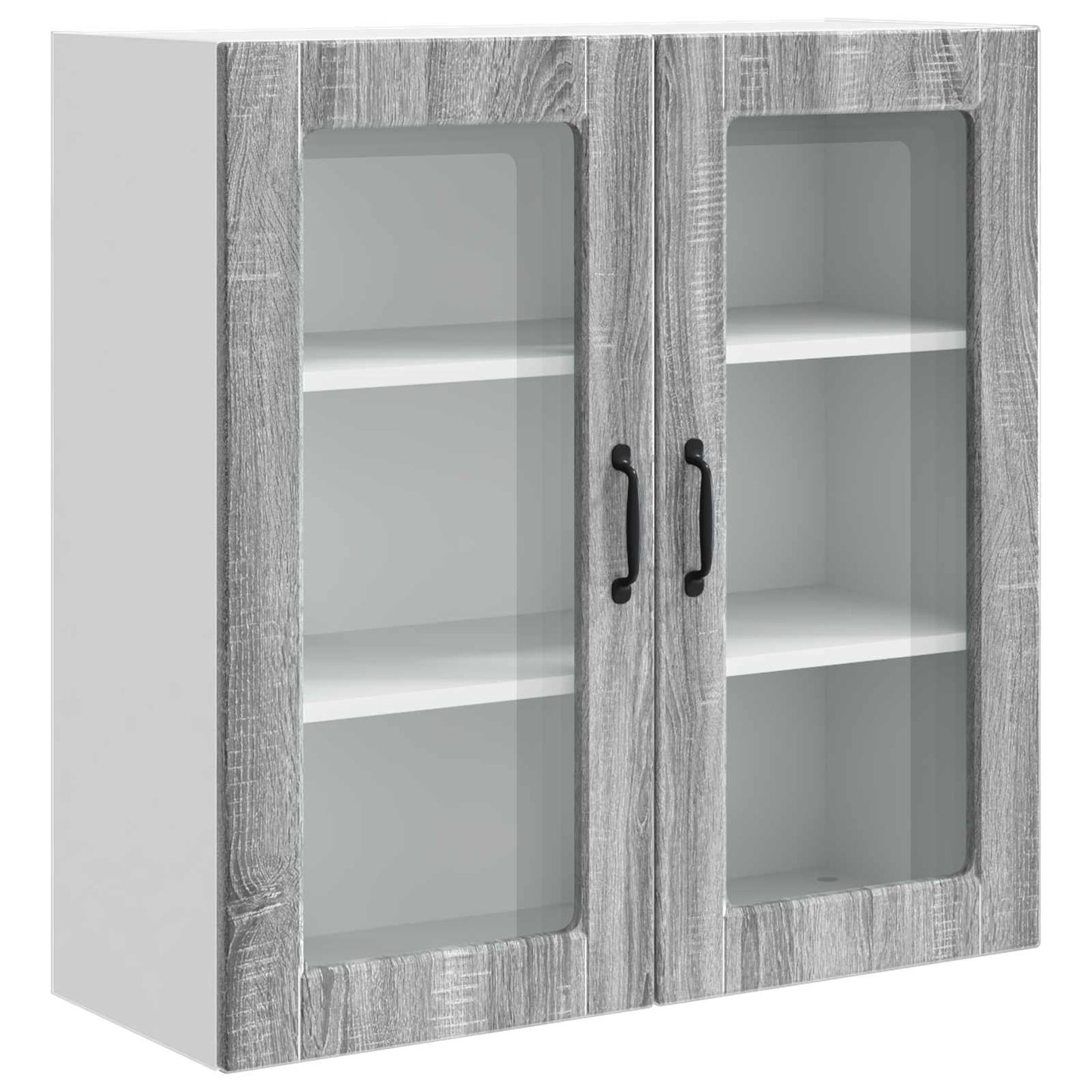 Vegghylle PORTO Grå Sonoma 80 x 31 x 80 cm Konstruert tre