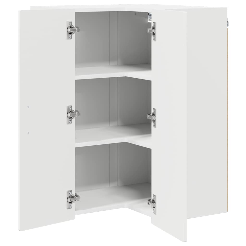 Vegghjørneskap PORTO Hvit 57 x 57 x 80 cm Konstruert tre