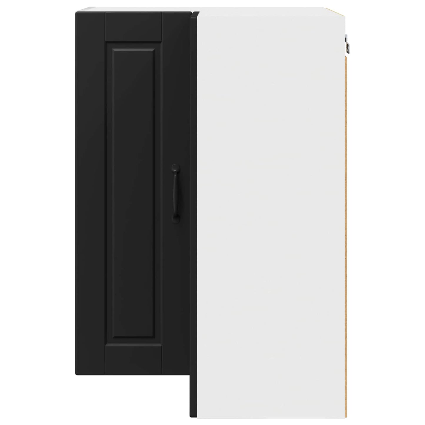 Vegghjørneskap PORTO Svart 57 x 57 x 80 cm Konstruert tre