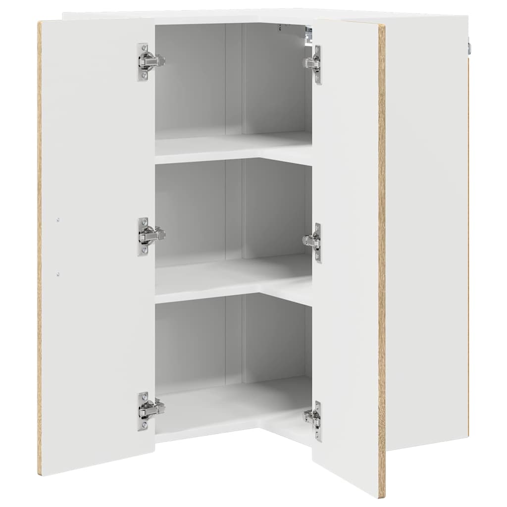 Vegghjørneskap PORTO Sonoma eik 57 x 57 x 80 cm Konstruert tre