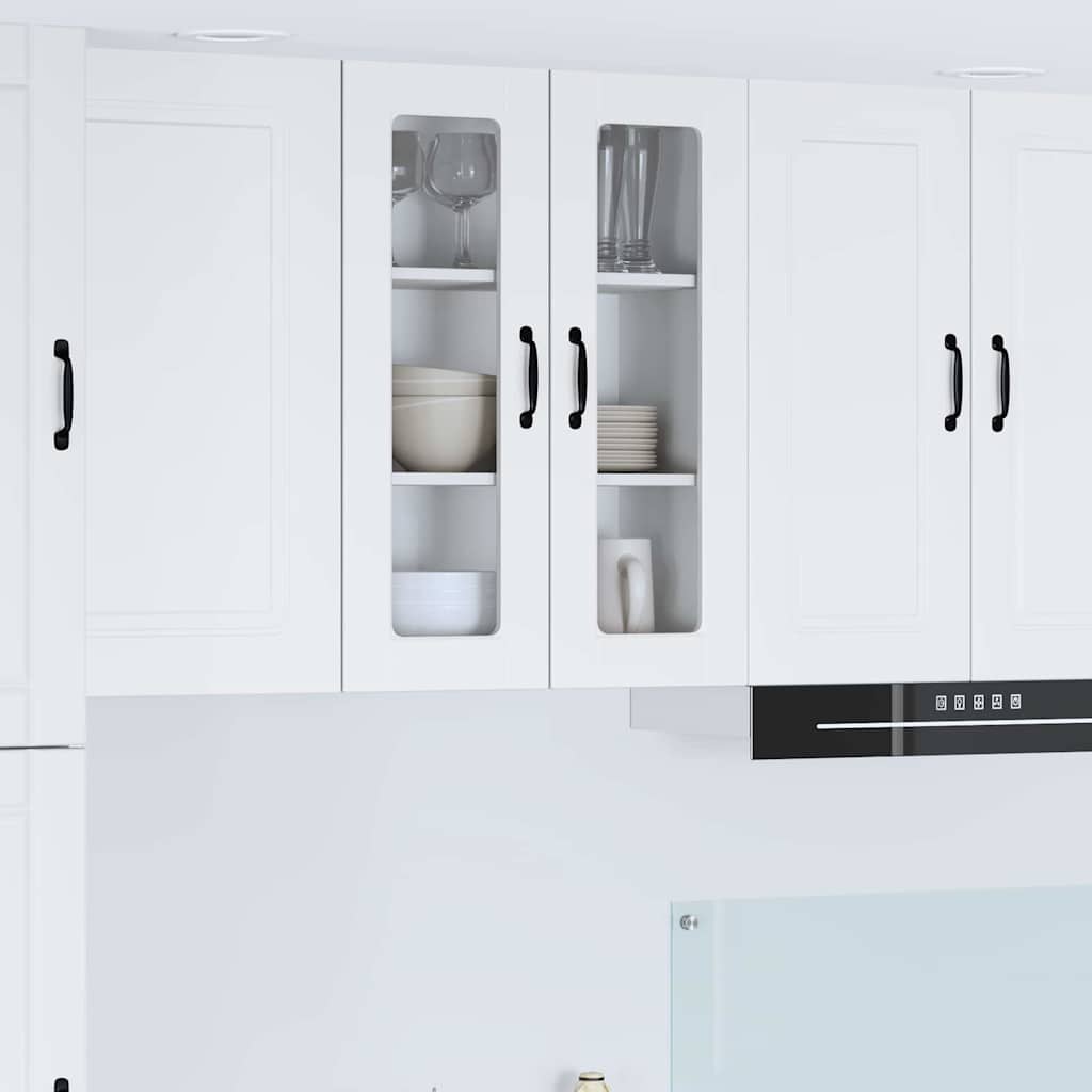 Vegghylle PORTO Hvit 60 x 31 x 80 cm Konstruert tre