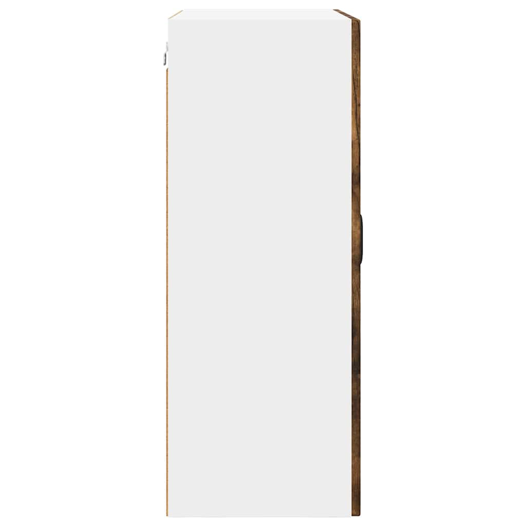 Vegghylle PORTO Røkt eik 60 x 31 x 80 cm Konstruert tre