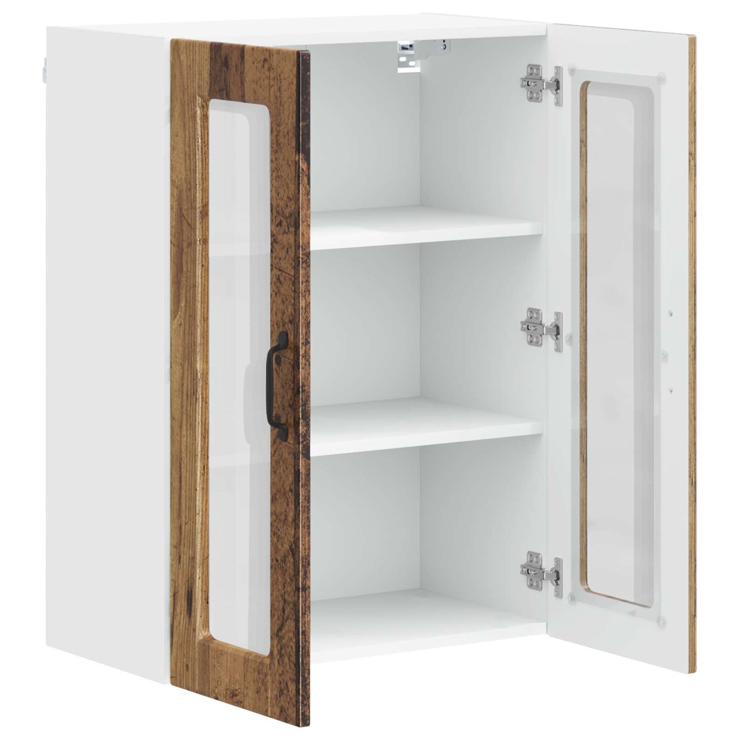 Vegghylle PORTO Gammelt tre 60 x 31 x 80 cm Konstruert tre