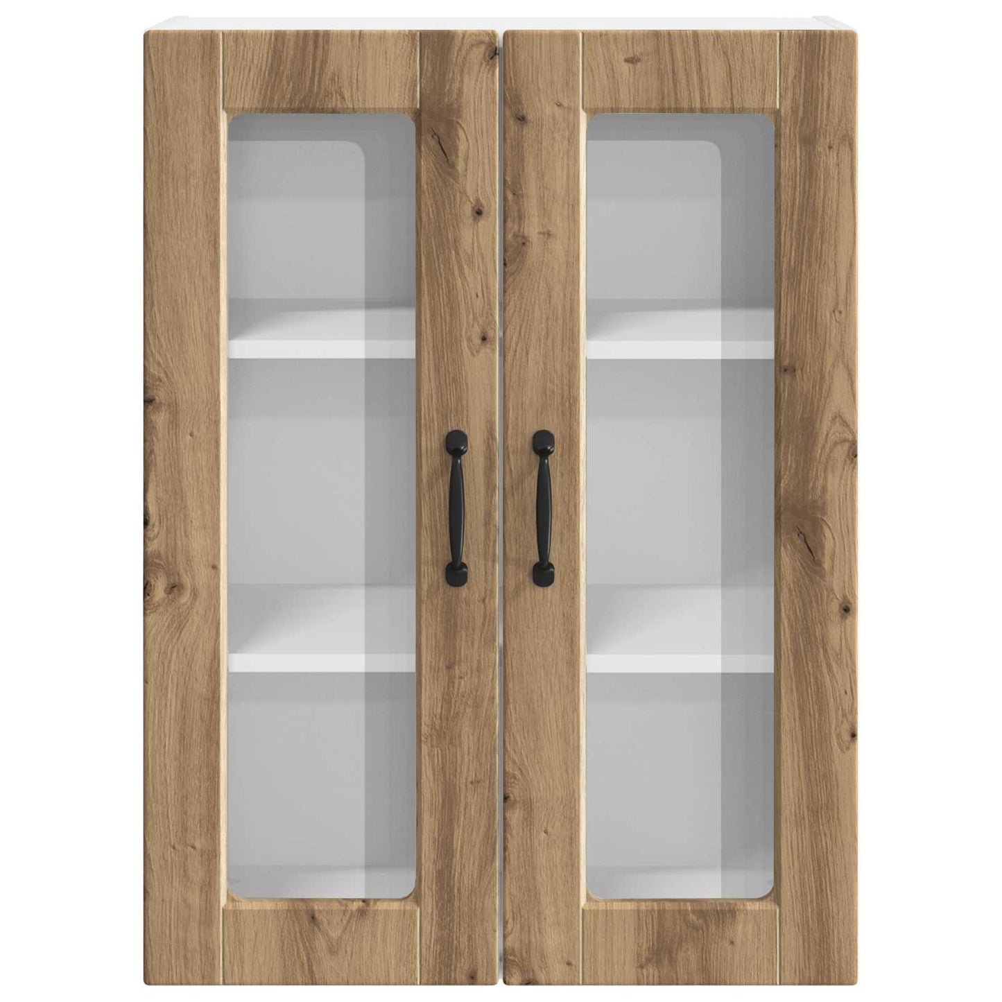 Vegghylle PORTO Artisan Eik 60 x 31 x 80 cm Konstruert tre