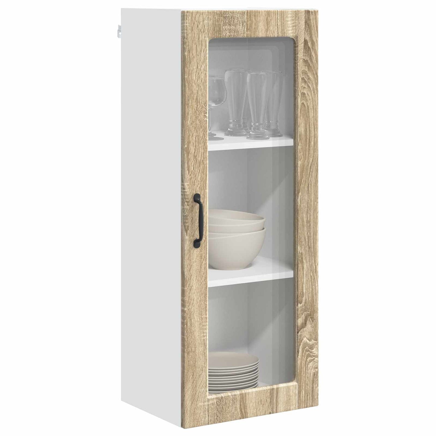 Vegghylle PORTO Sonoma eik 40 x 31 x 100 cm Konstruert tre