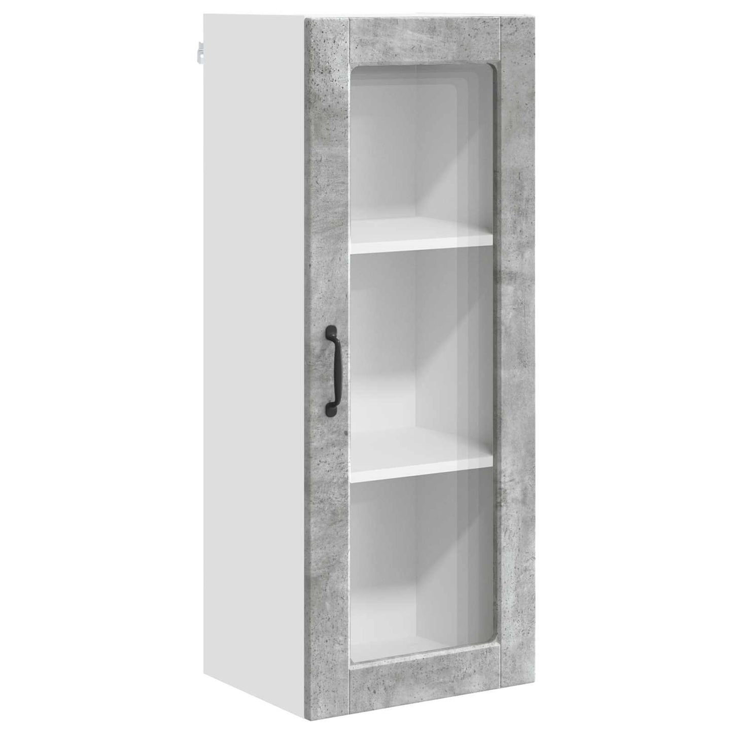 Vegghylle PORTO Betonggrå 40 x 31 x 100 cm Konstruert tre
