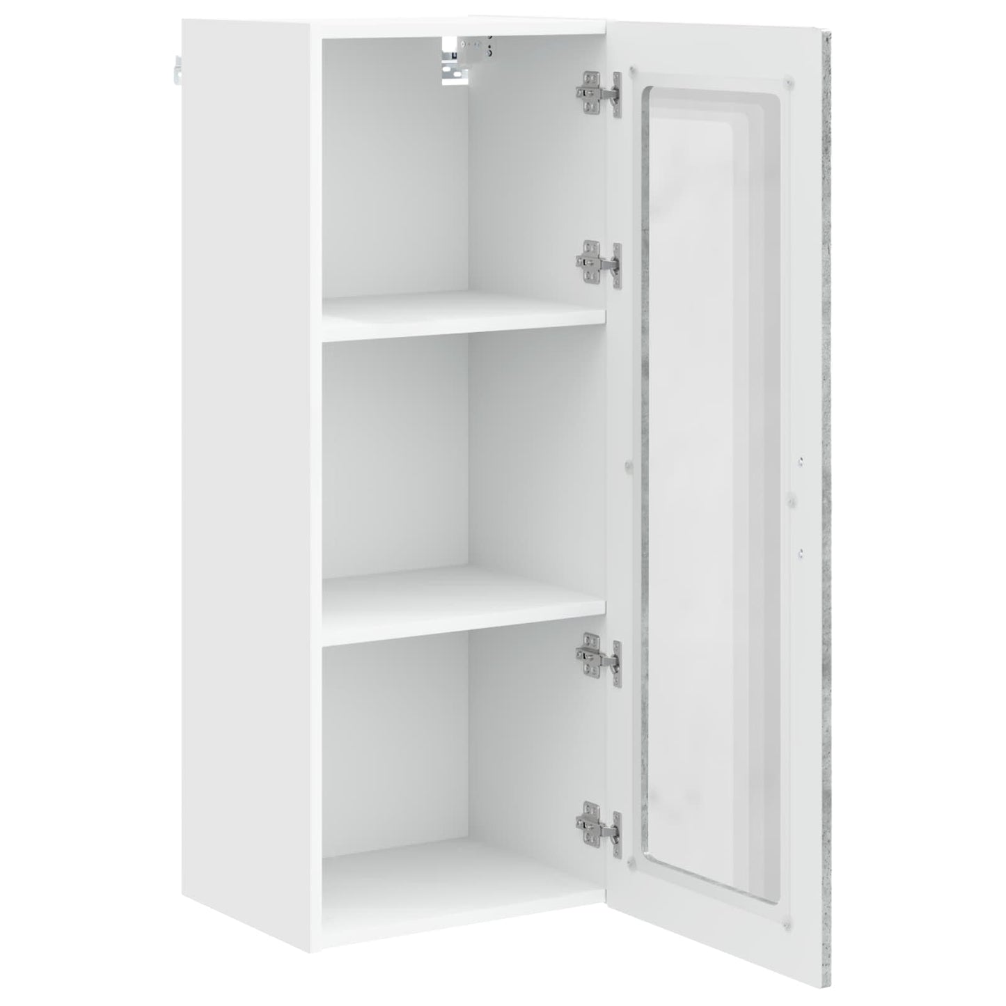 Vegghylle PORTO Betonggrå 40 x 31 x 100 cm Konstruert tre
