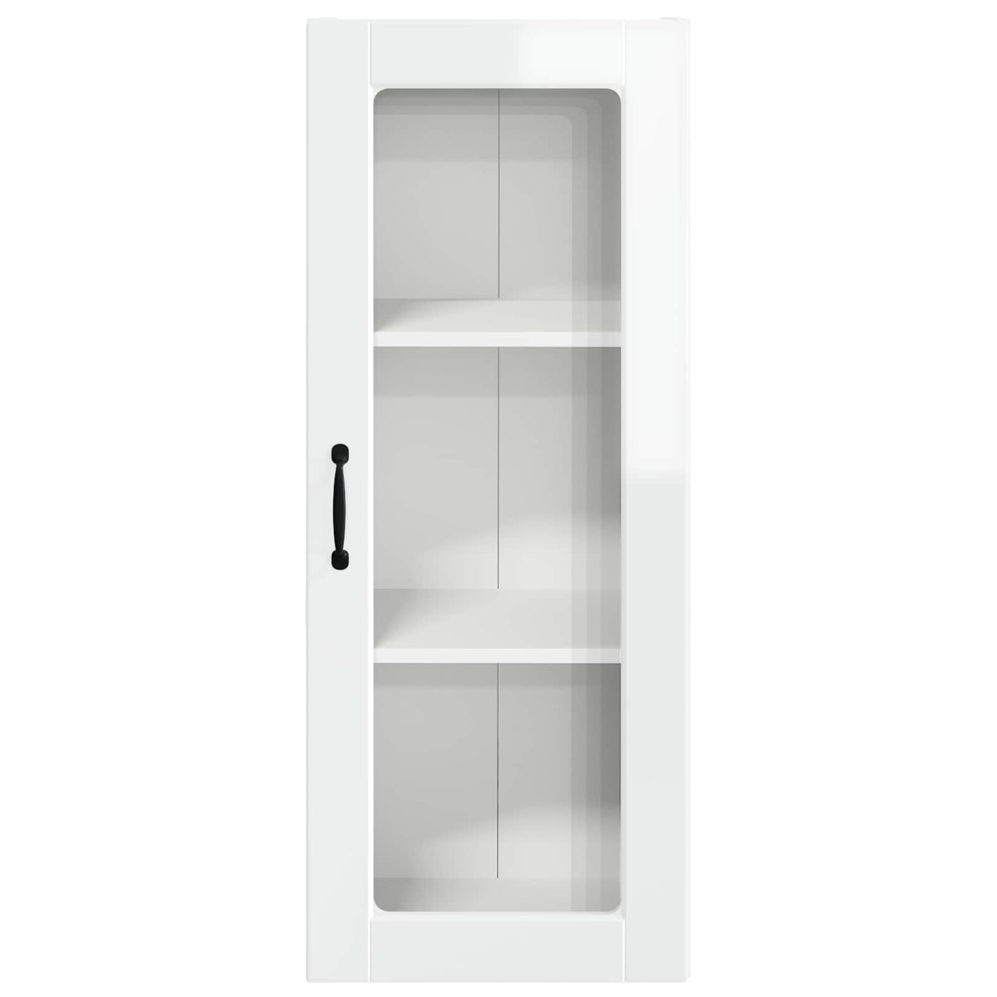Vegghylle PORTO Høyglanset hvit 40 x 31 x 100 cm Konstruert tre