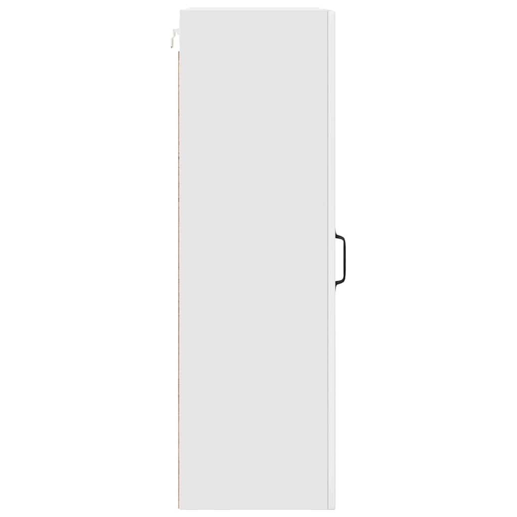 Vegghylle PORTO Høyglanset hvit 40 x 31 x 100 cm Konstruert tre