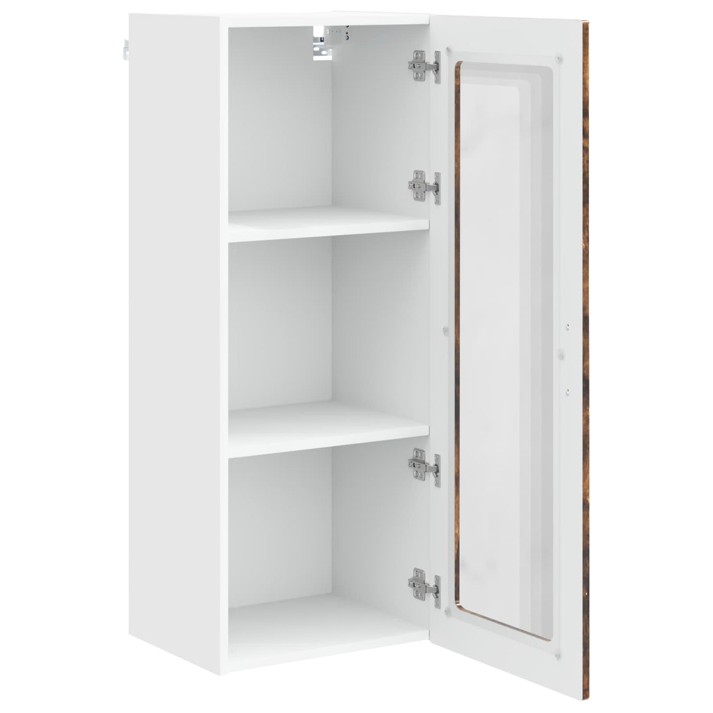 Vegghylle PORTO Røkt eik 40 x 31 x 100 cm Konstruert tre