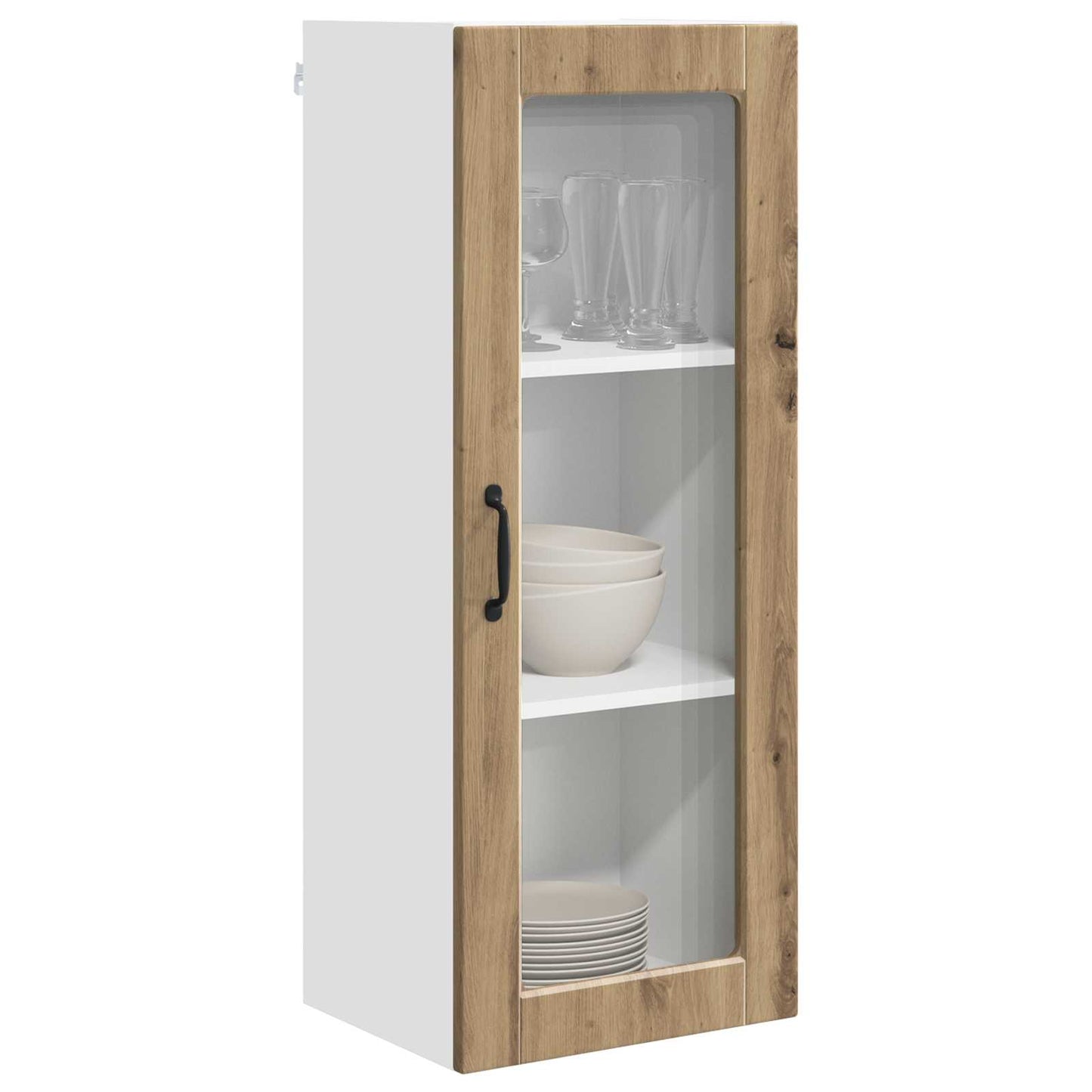 Vegghylle PORTO Artisan Eik 40 x 31 x 100 cm Konstruert tre