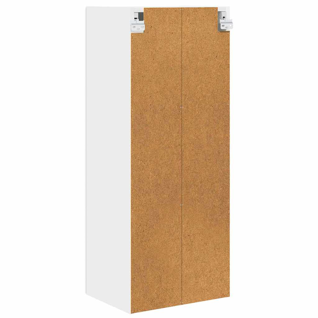 Veggskap PORTO Høyglanset hvit 40 x 31 x 100 cm Konstruert tre
