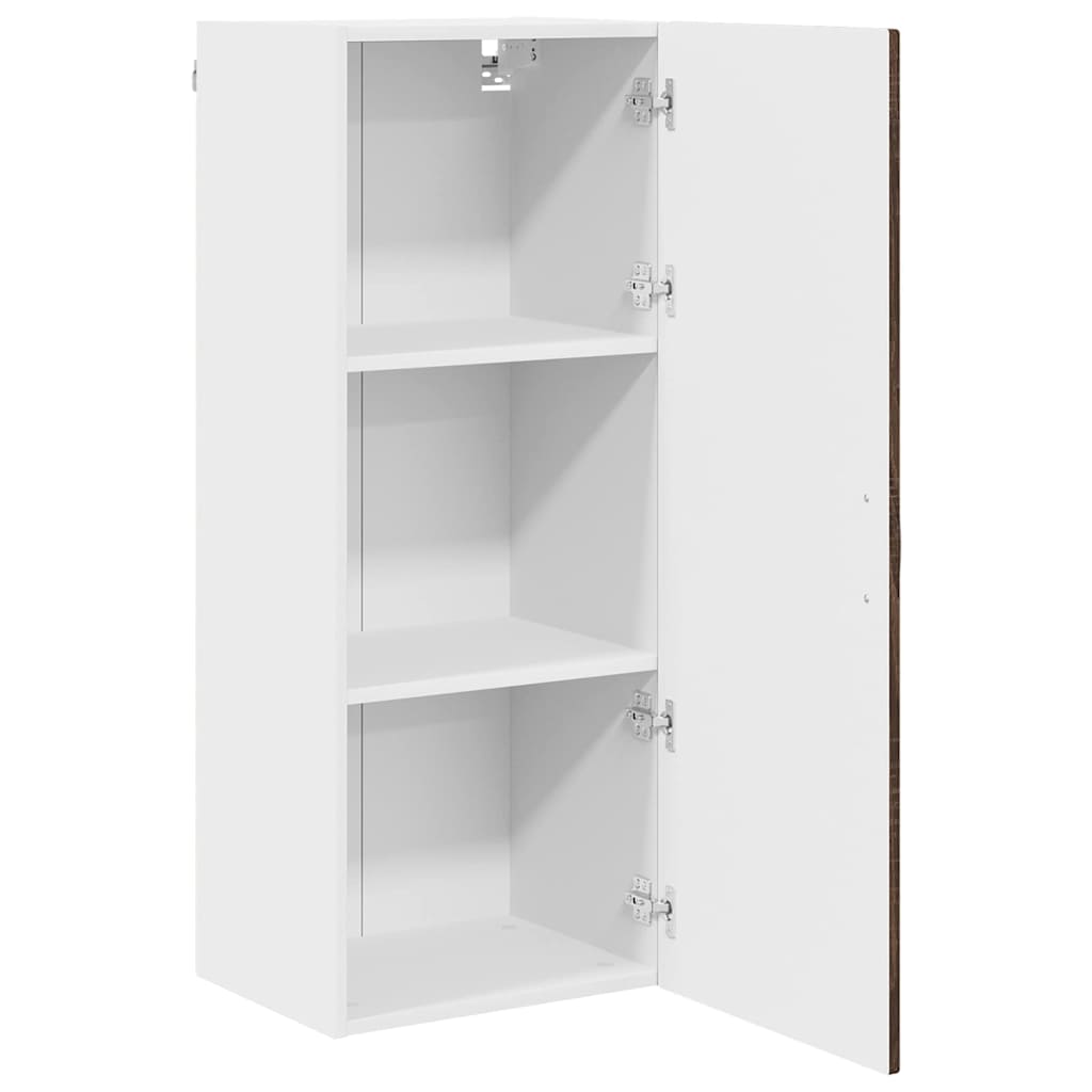 Veggskap PORTO Brun Eik 40 x 31 x 100 cm Konstruert tre
