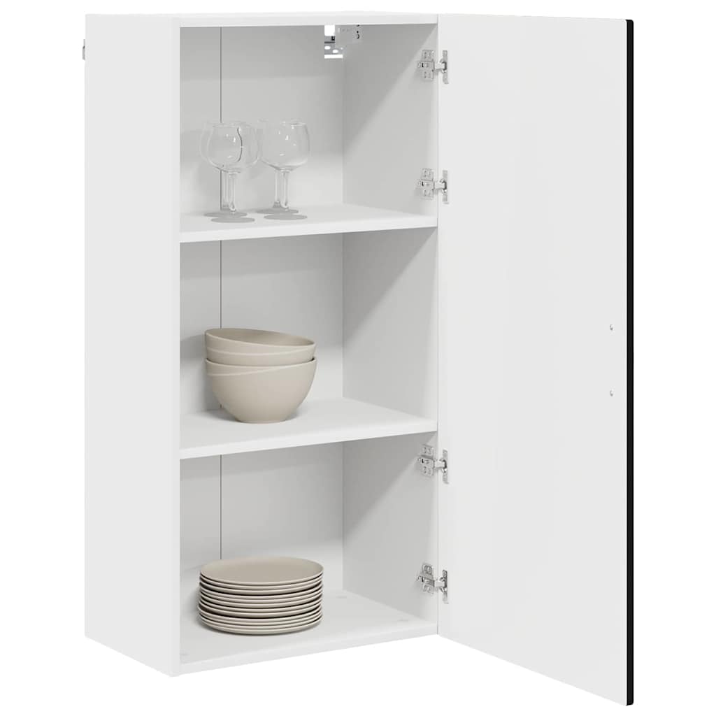 Veggskap PORTO Svart 50 x 31 x 100 cm Konstruert tre