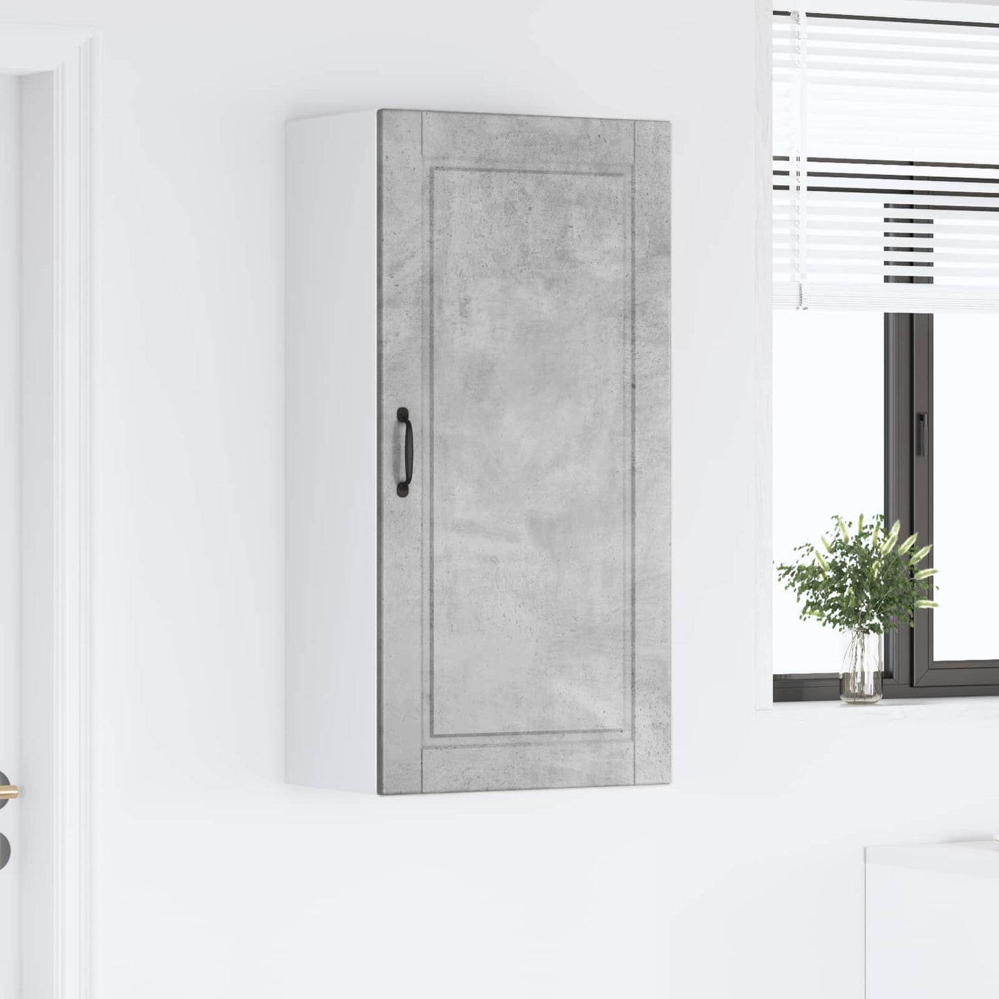 Veggskap PORTO Betonggrå 50 x 31 x 100 cm Konstruert tre