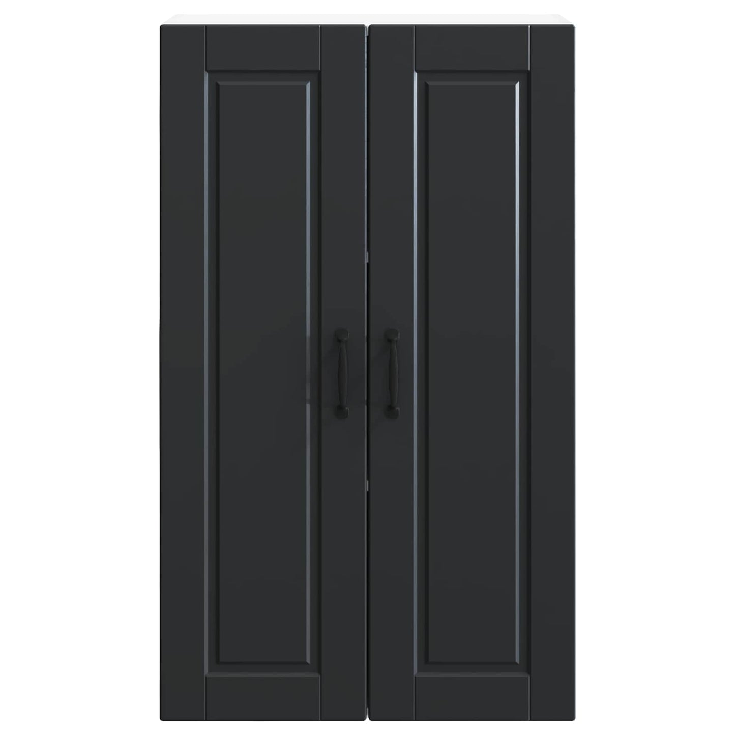 Veggskap PORTO Svart 60 x 31 x 100 cm Konstruert tre